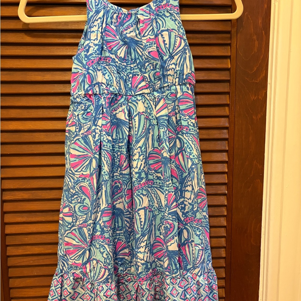 Lilly Pulitzer Kids Dress in Blue and Pink Patterns